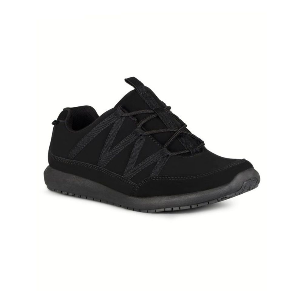 EMERIL LAGASSE Womens Black Oil Resistant Anti Odor Conti Leather Sneakers 9.5 W